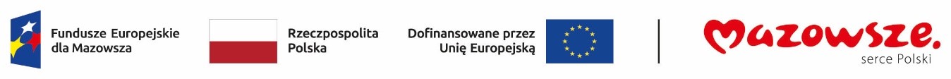 Logo Funduszy Europejskich dla Mazowsza