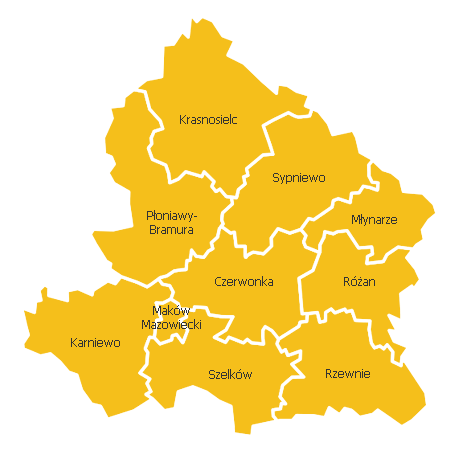 mama gmin obsługiwanych przez urząd